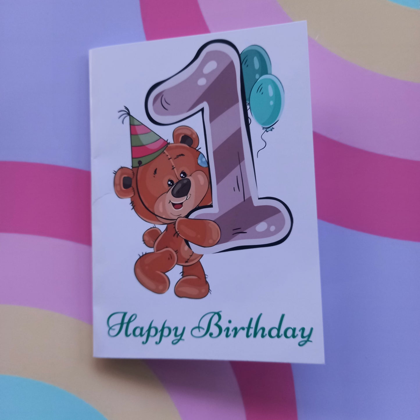 Happy First Birthday Card