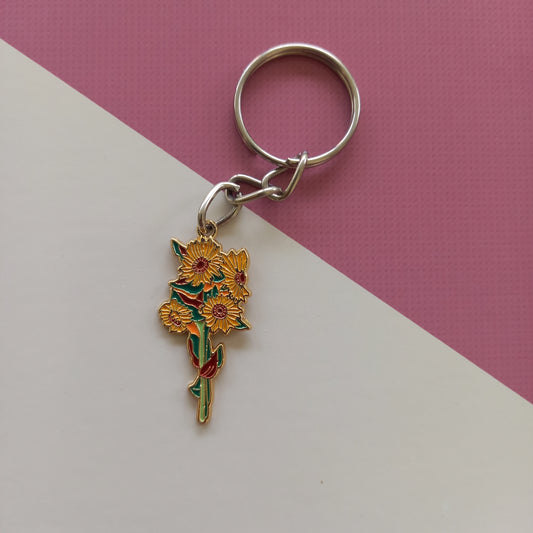 Sunflower Keychain