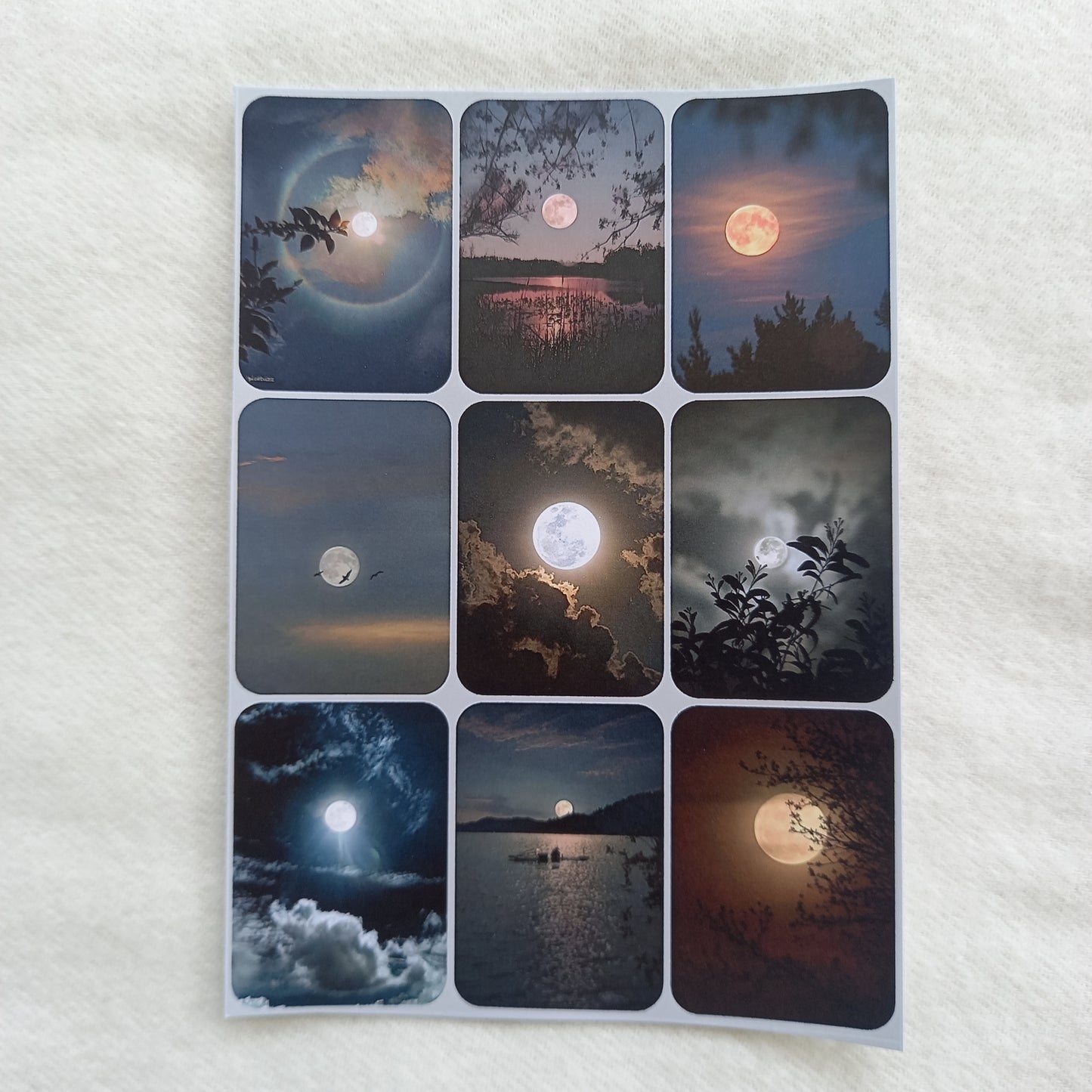 Moon Uncut Sticker Sheets (Pack of 4)