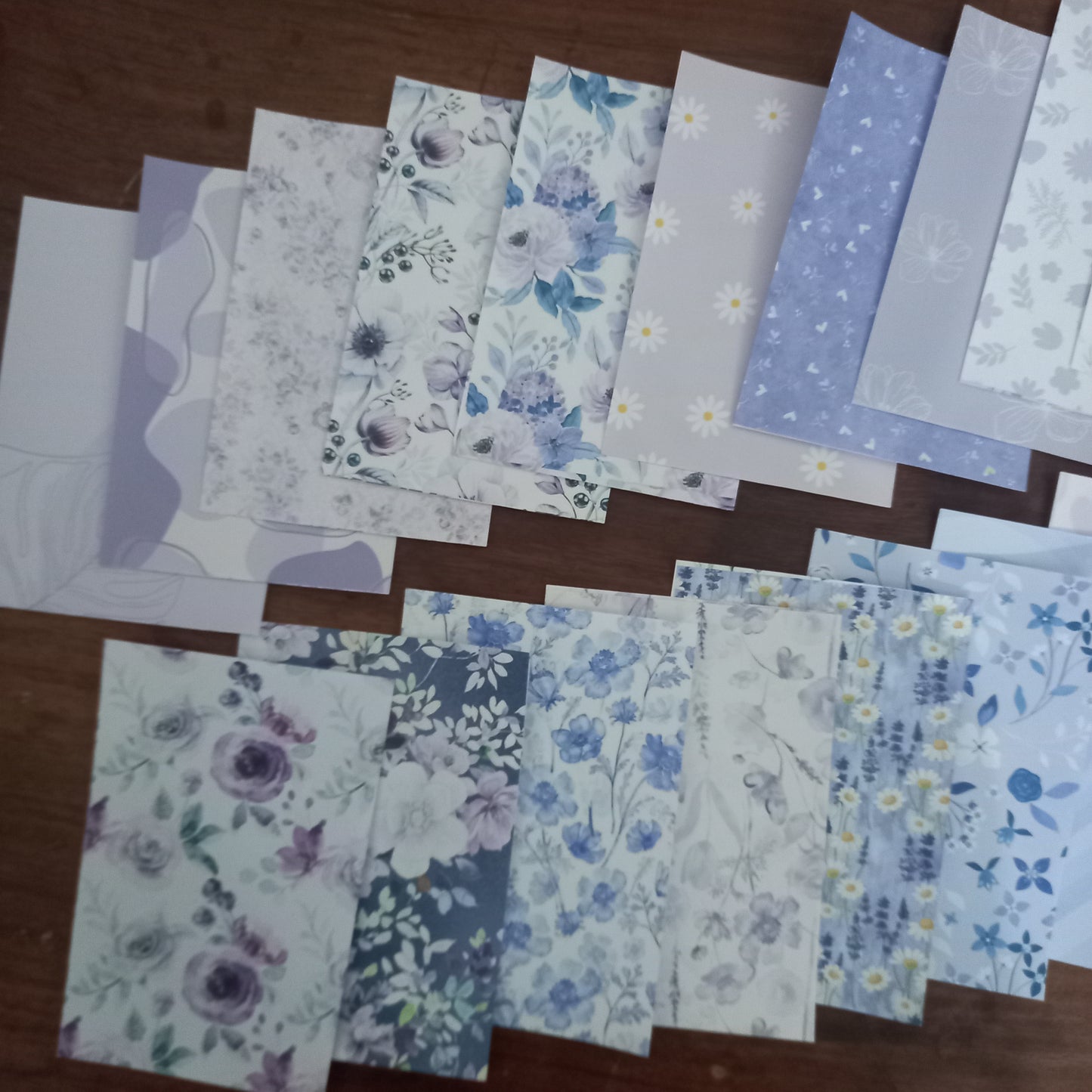 Lavendar Lush Pack of 20 paper journal crafts (A6 size)