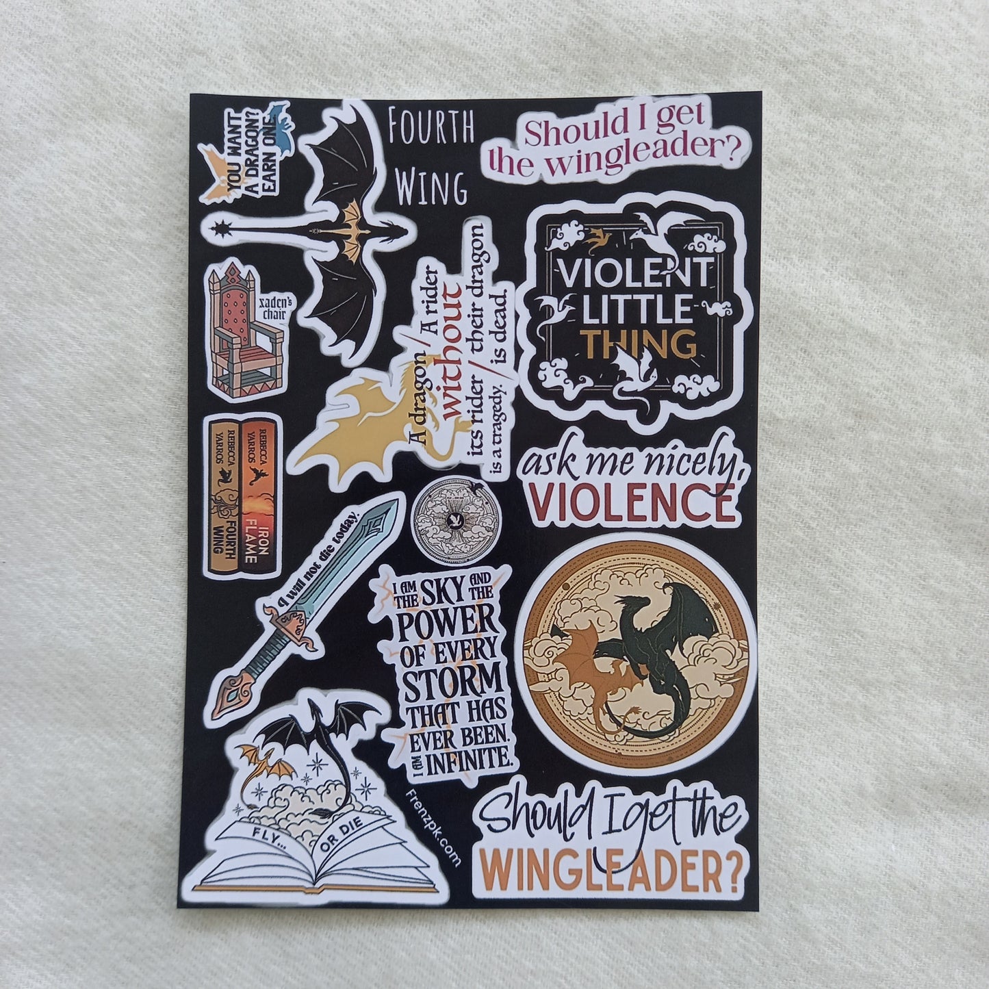 Fantasy Books Uncut Sticker Sheets (Pack of 4)