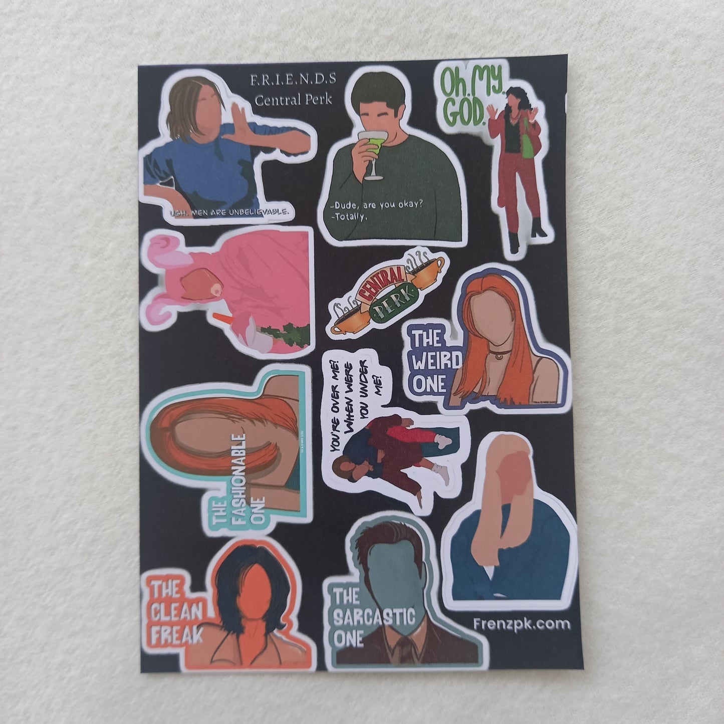 FRIENDS Uncut Sticker Sheets (Pack of 4)