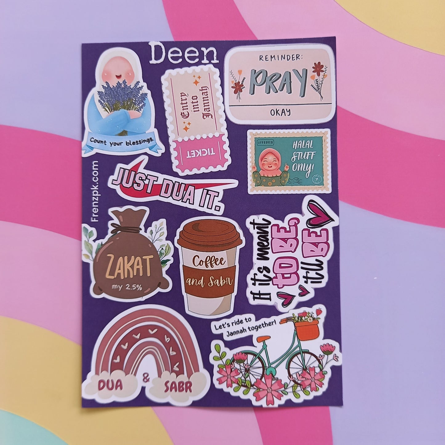 Deen Uncut sticker sheet