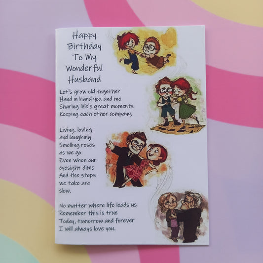 Happy Birthday Wonderful Husband Card