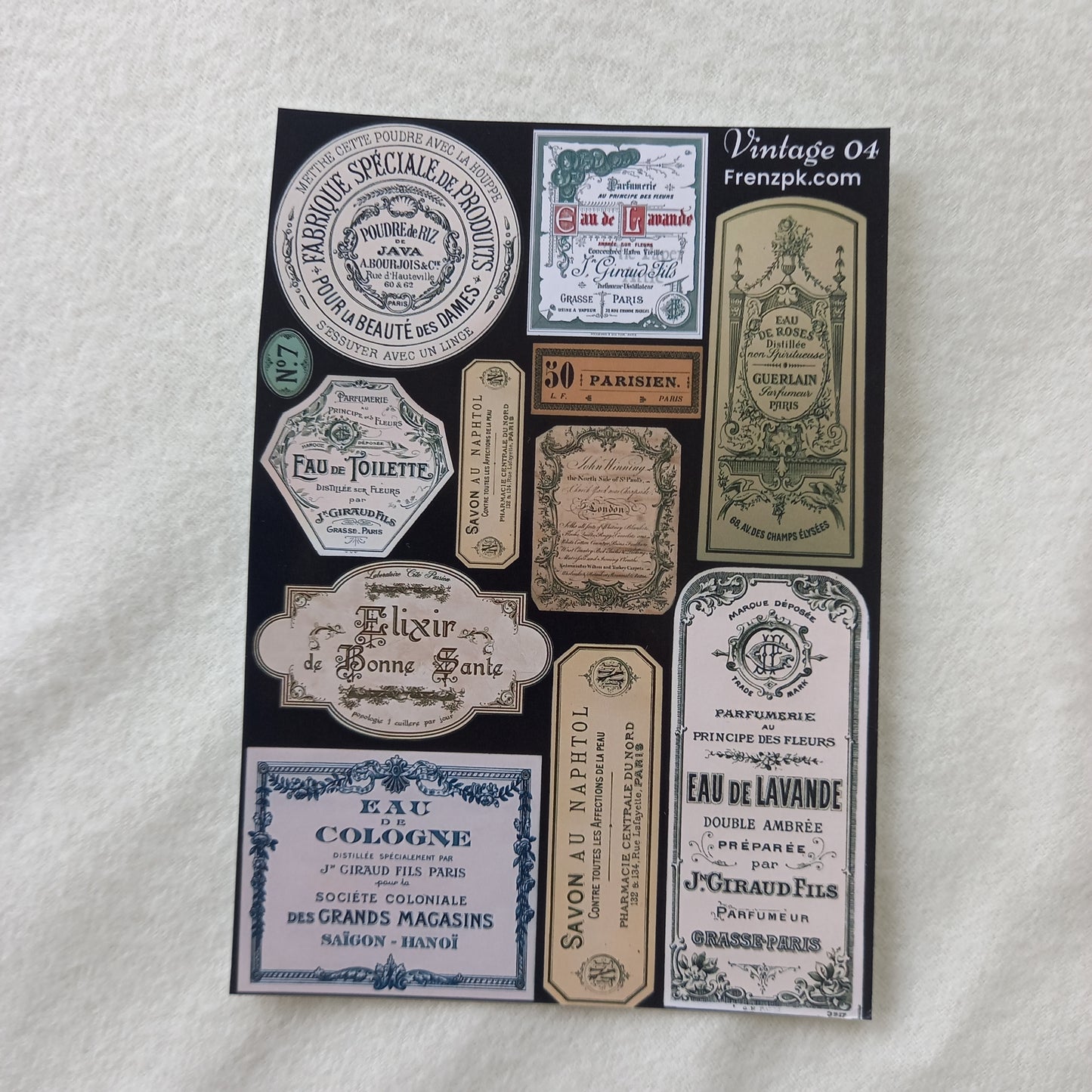 Vintage Academia Uncut Sticker Sheets (Pack of 4)