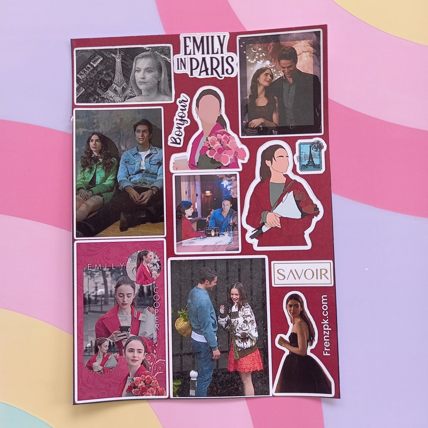 Emily in Paris Uncut sticker sheet