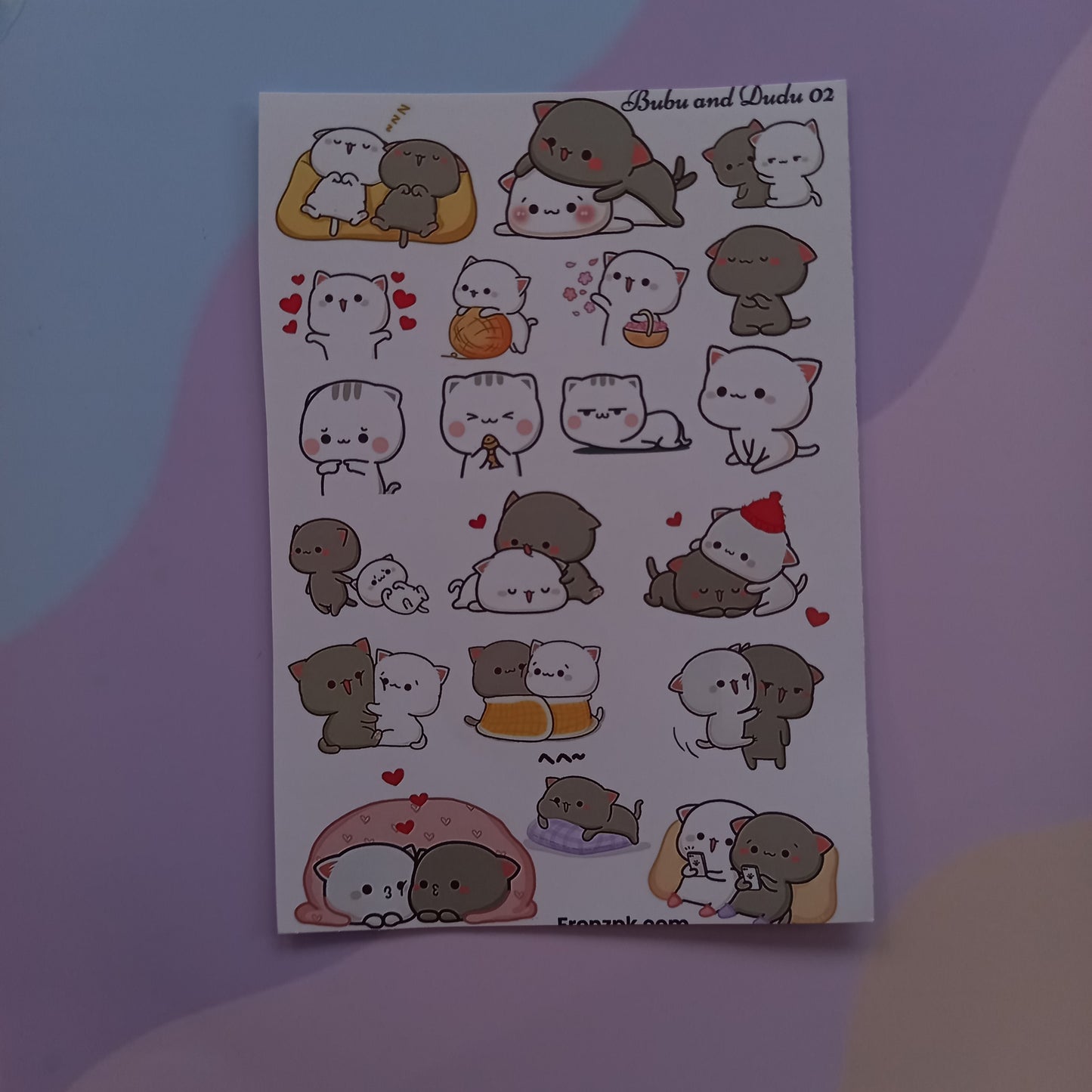 Cute Uncut Sticker Sheets (Pack of 4)