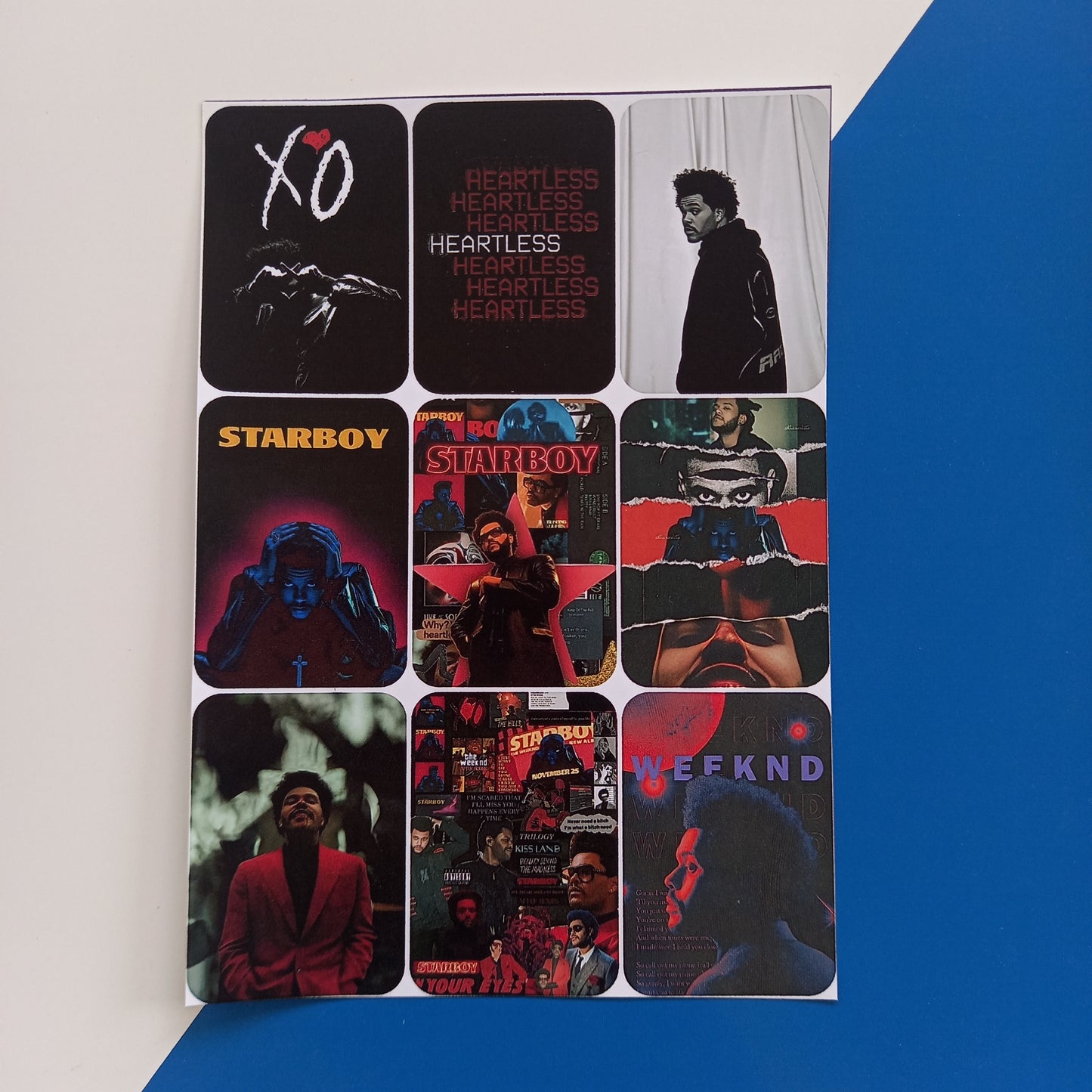 The Weeknd Uncut Sticker Sheets (Pack of 4)