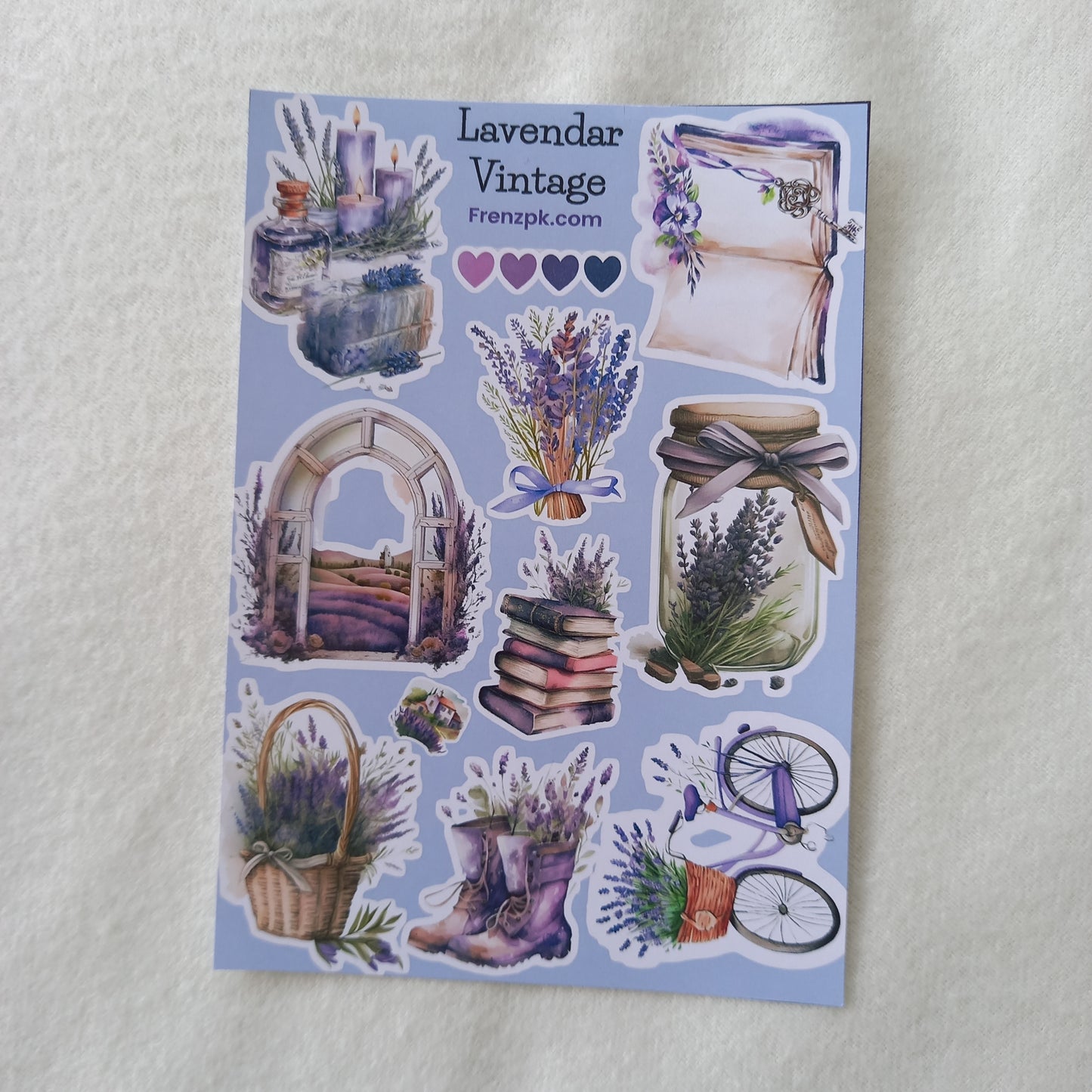 Aesthetic Uncut Sticker Sheets (Pack of 4)