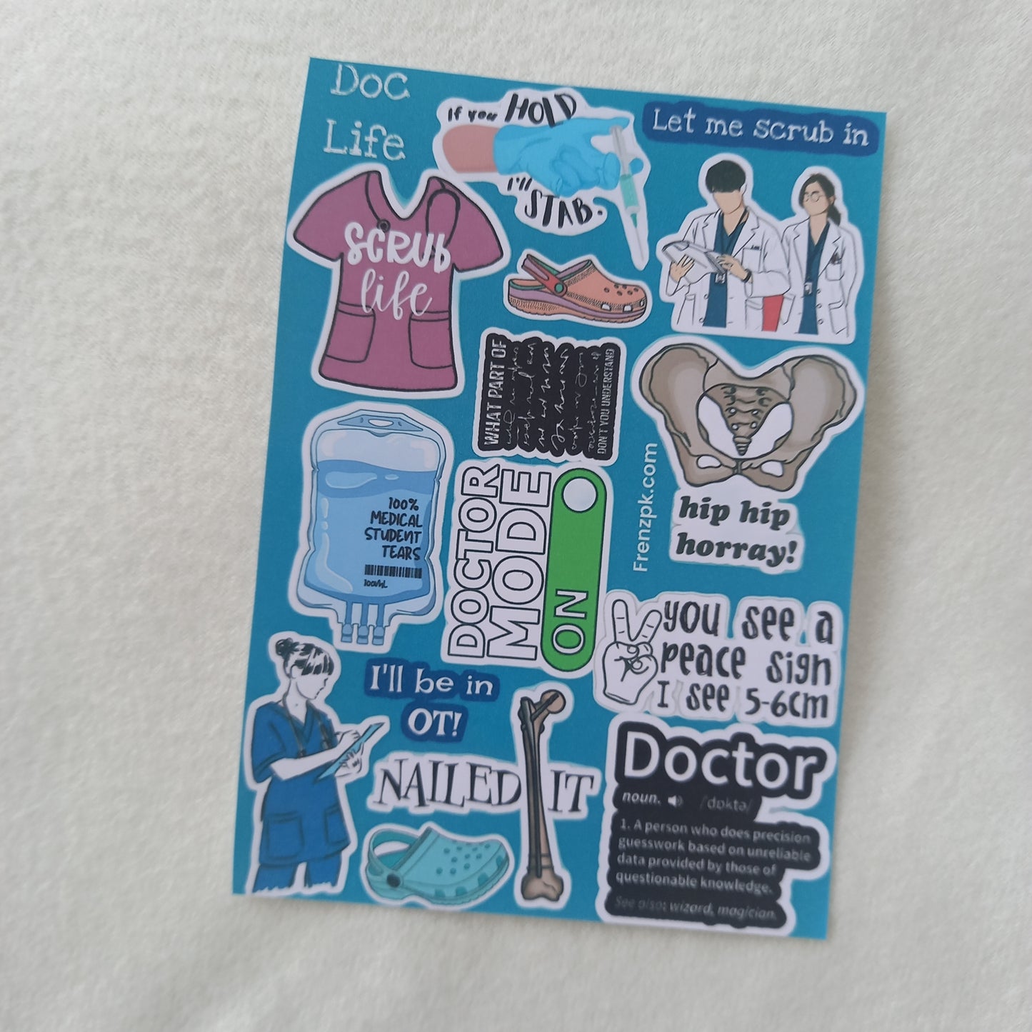 Medico Uncut Sticker Sheets (Pack of 4)