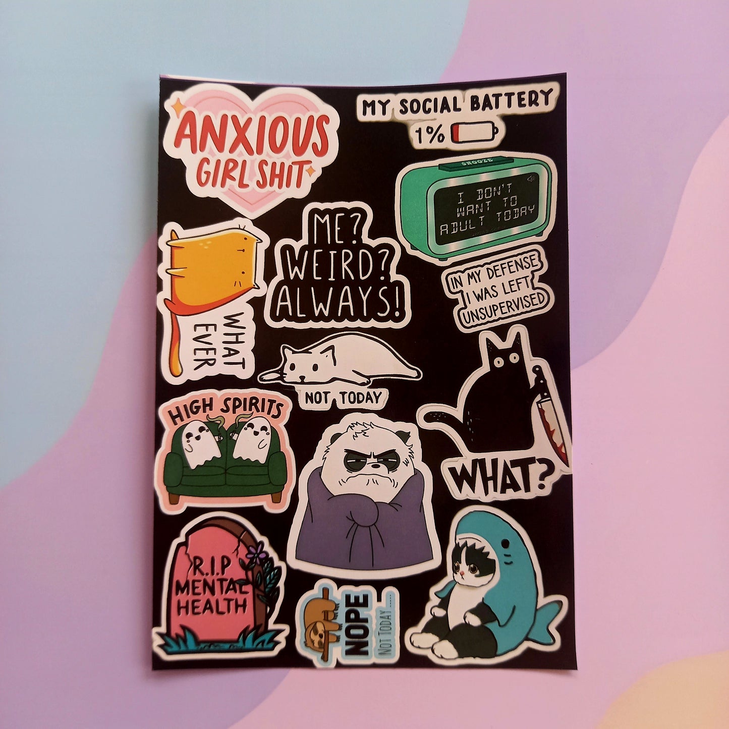 Mood Uncut Sticker Sheets (Pack of 4)