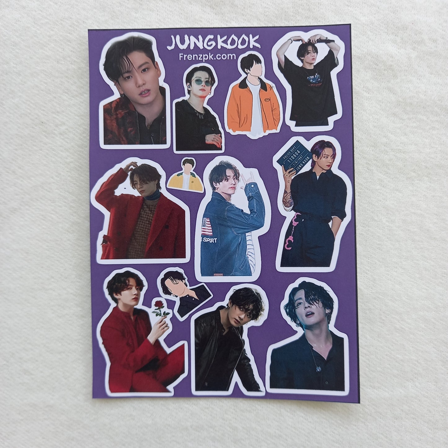 BTS Uncut Sticker Sheets (Pack of 4)