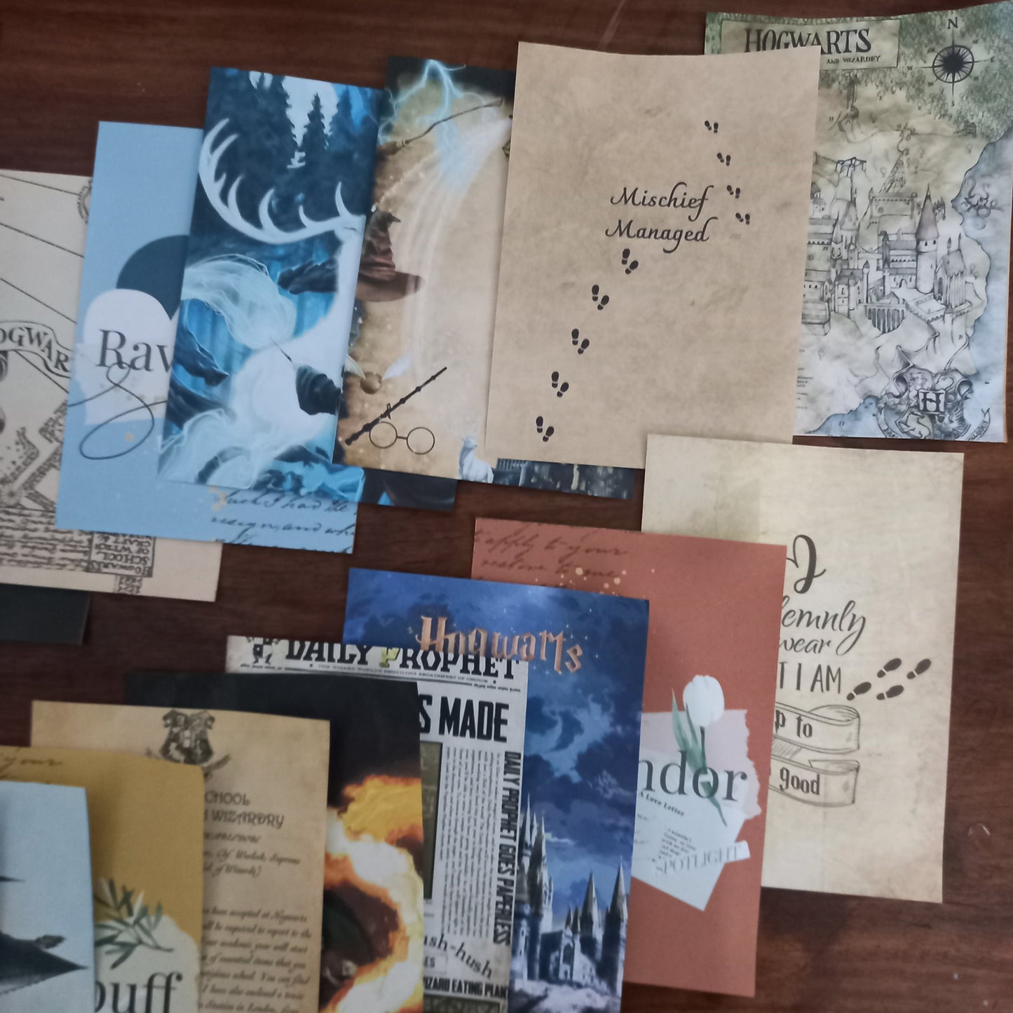 Harry Potter Pack of 20 paper journal crafts (A6 size)