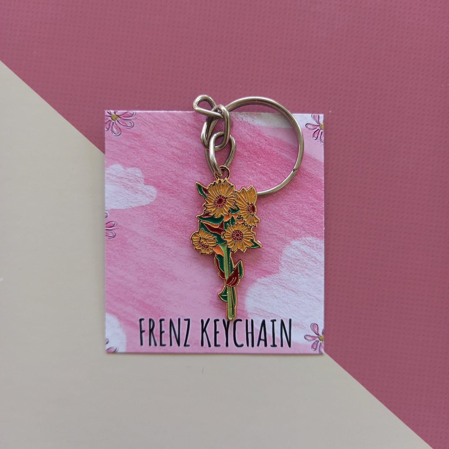 Sunflower Keychain