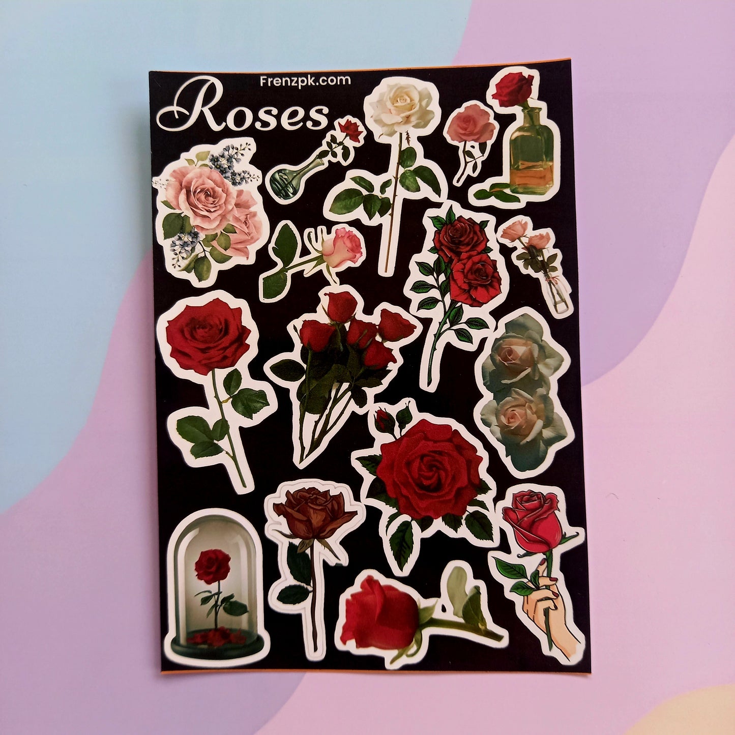 Flowers Uncut Sticker Sheets (Pack of 4)