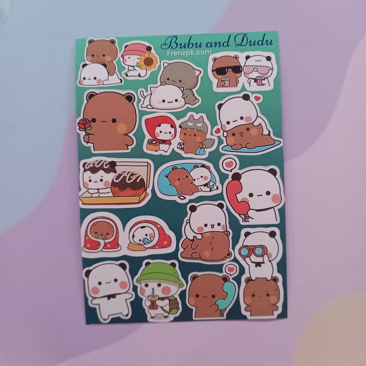 Cute Uncut Sticker Sheets (Pack of 4)