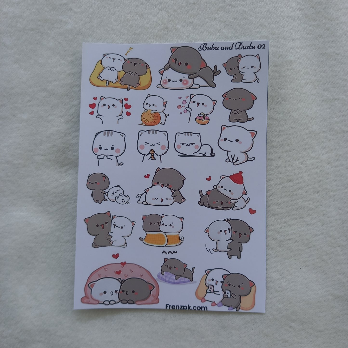 Bubu and Dudu Uncut Sticker Sheets (Pack of 4)