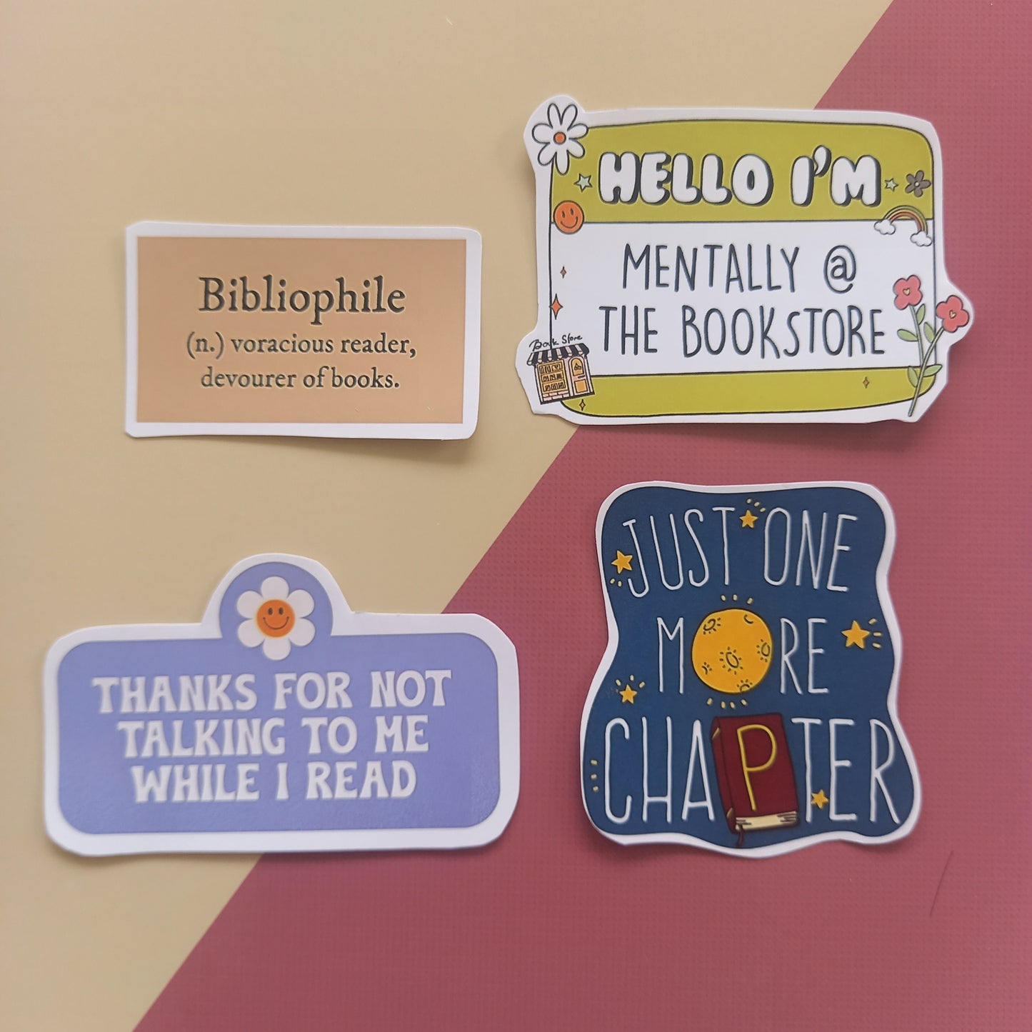 Book Lovers Stickers - Pack of 7