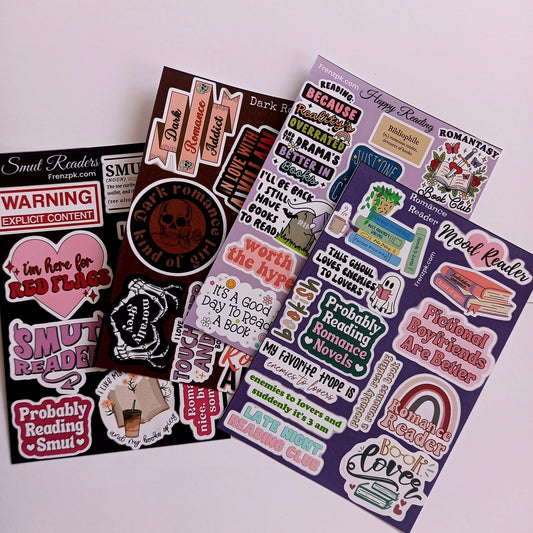 Smut Readers Uncut Sticker Sheets (Pack of 4)