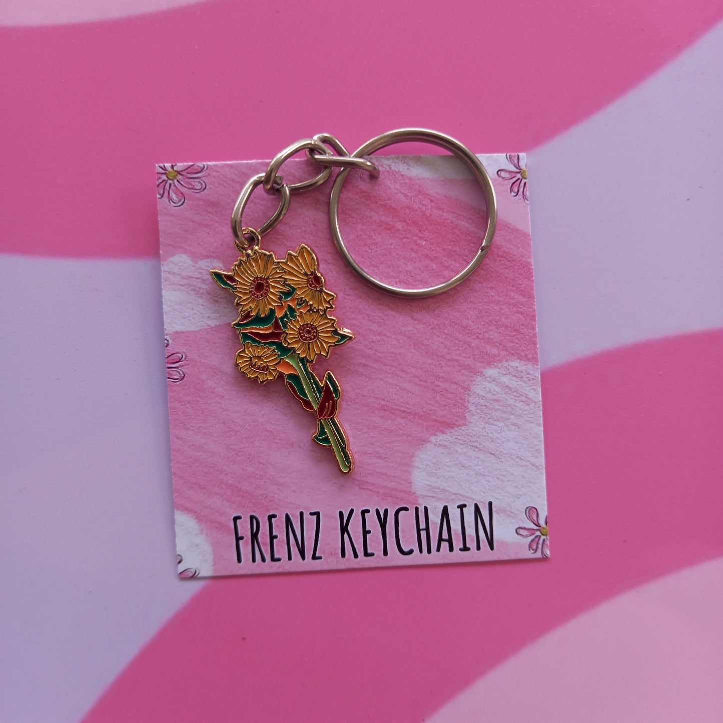 Sunflower Keychain