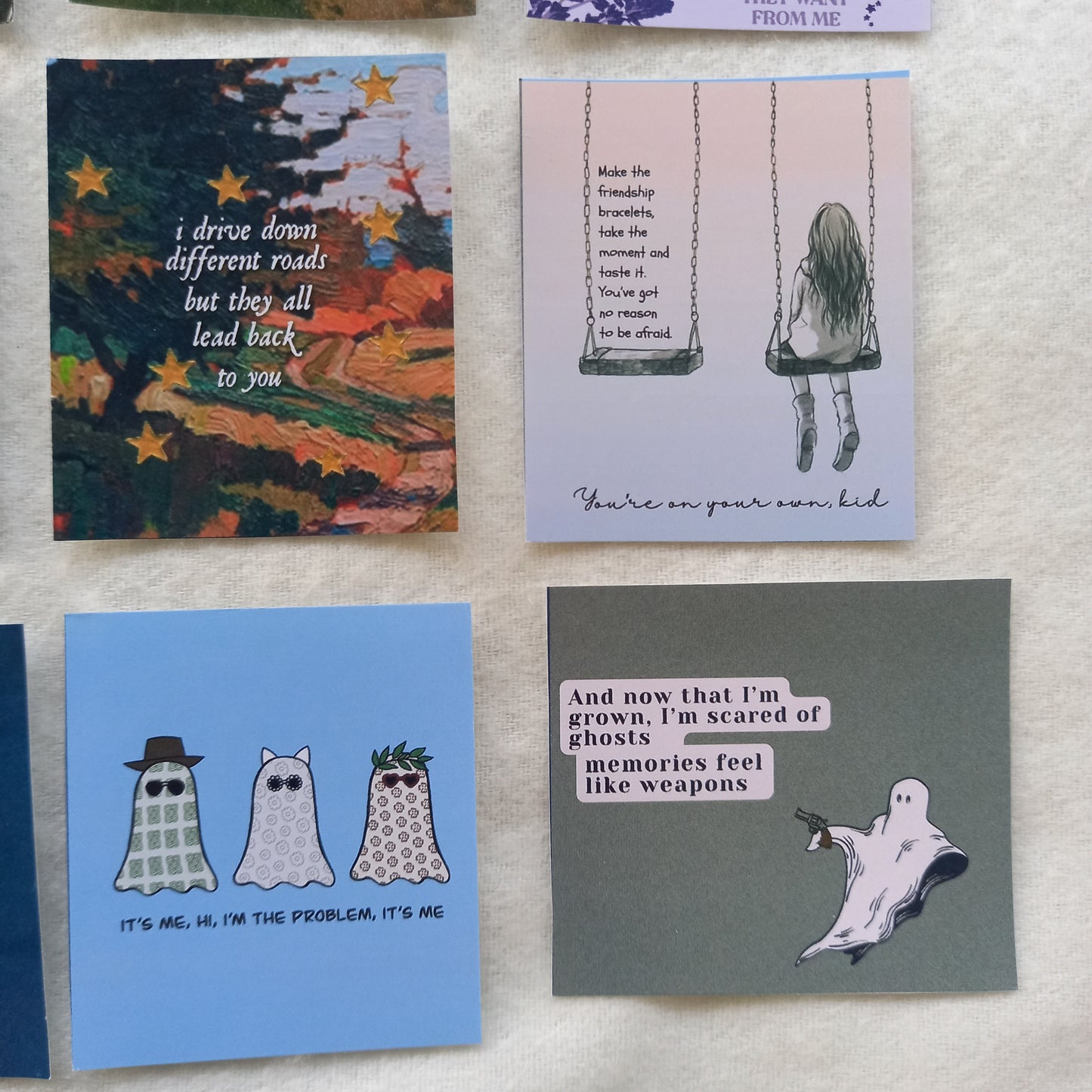 Taylor Swift Lyrics Journaling Stickers