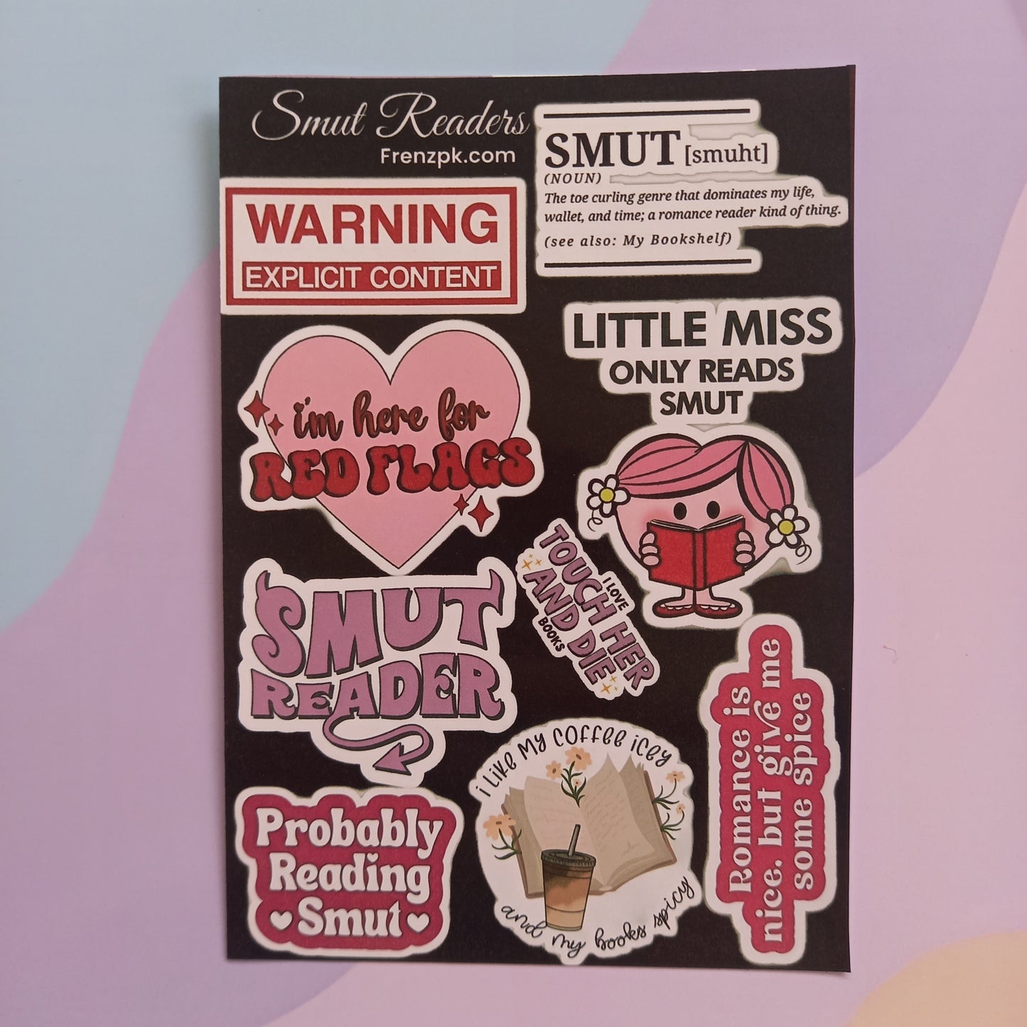 Smut Readers Uncut Sticker Sheets (Pack of 4)