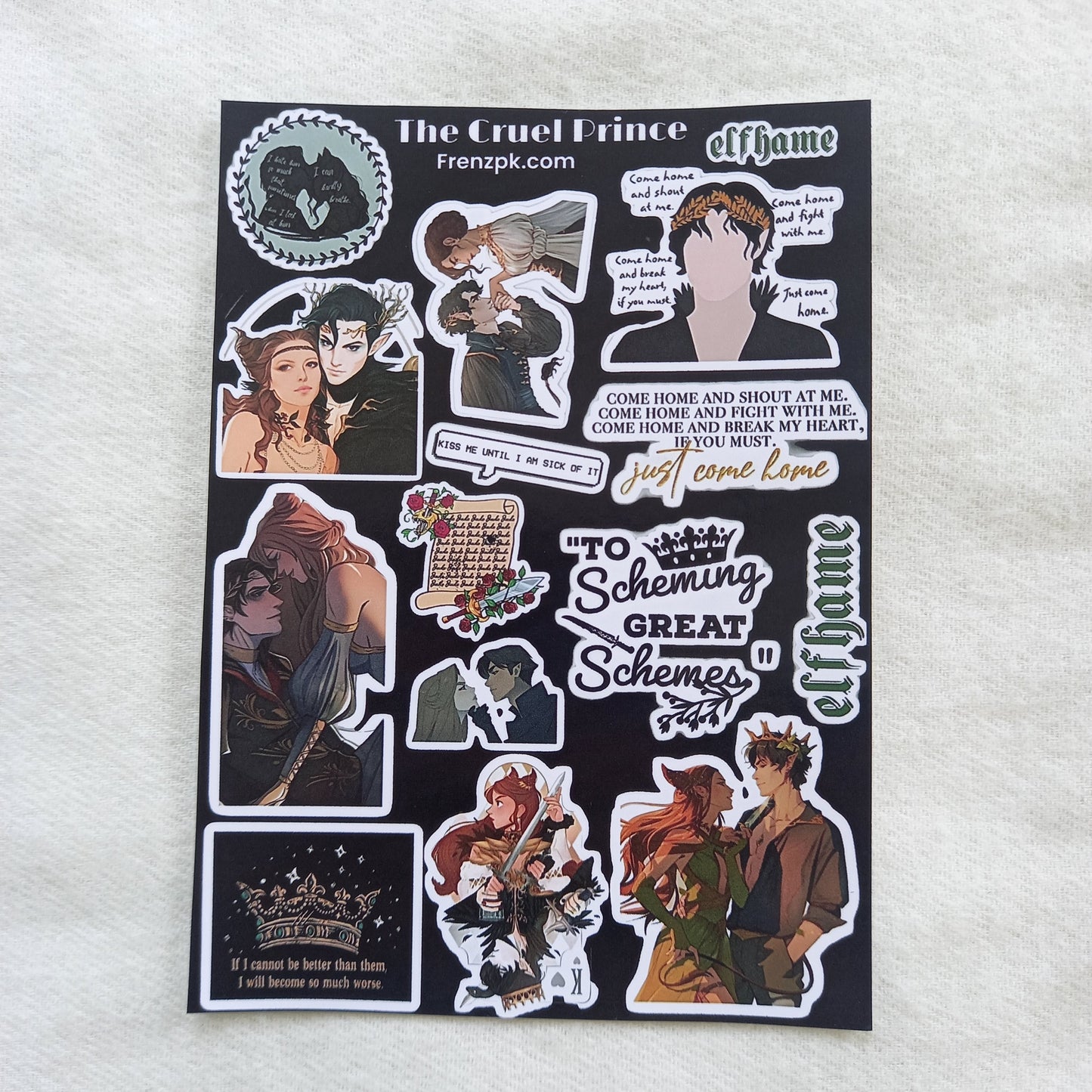 Fantasy Books Uncut Sticker Sheets (Pack of 4)