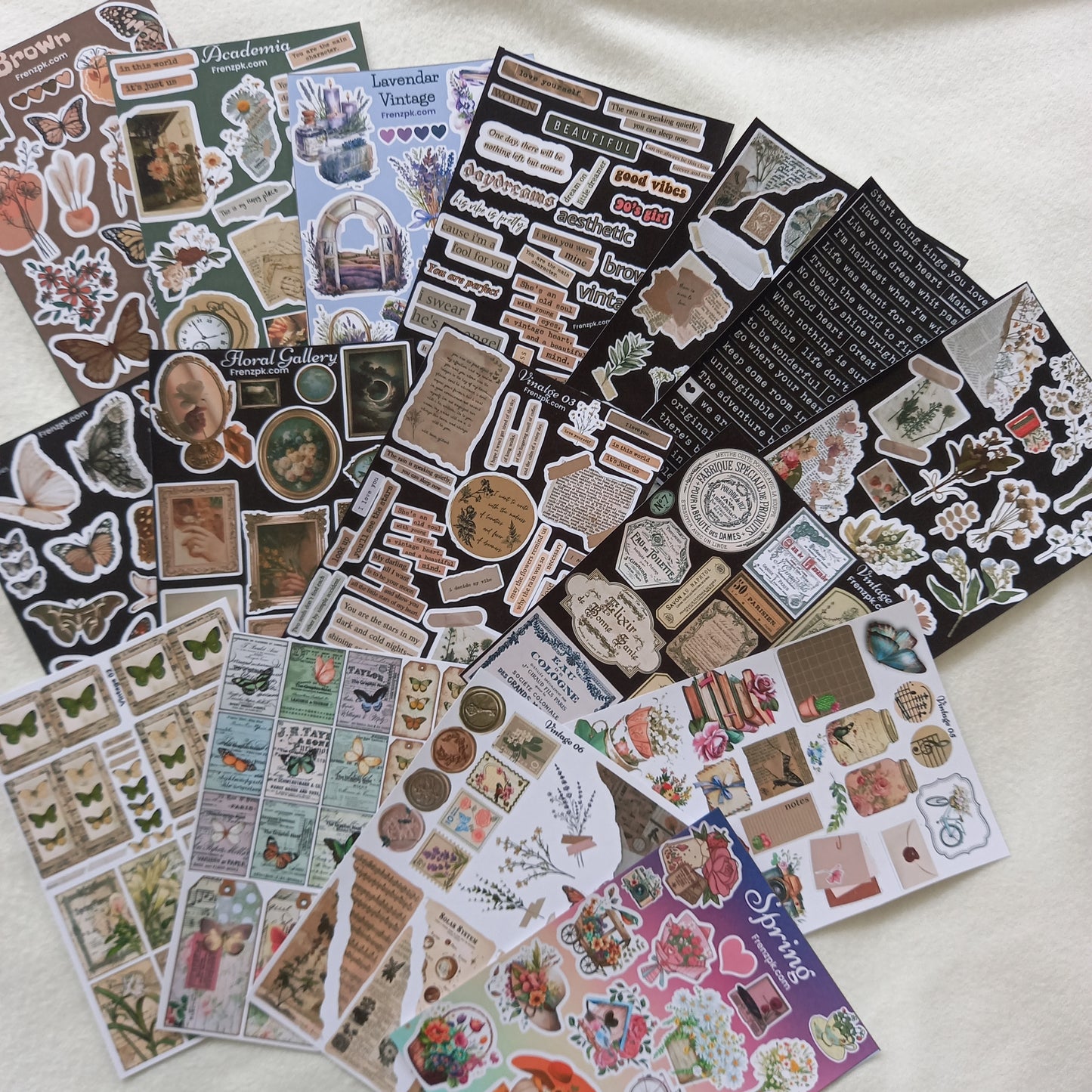 Vintage Heist Uncut Sticker Sheets (Pack of 16)