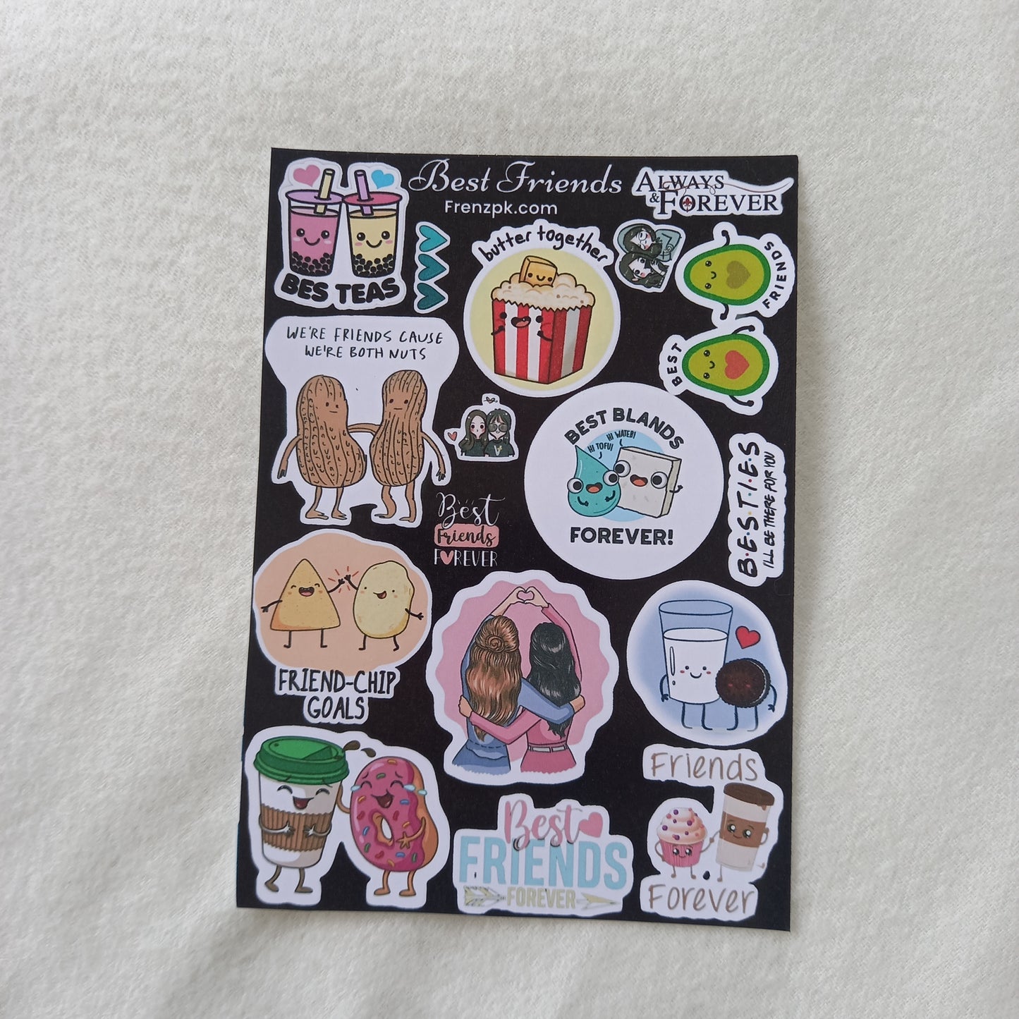 Best Friends Uncut Sticker Sheets (Pack of 4)