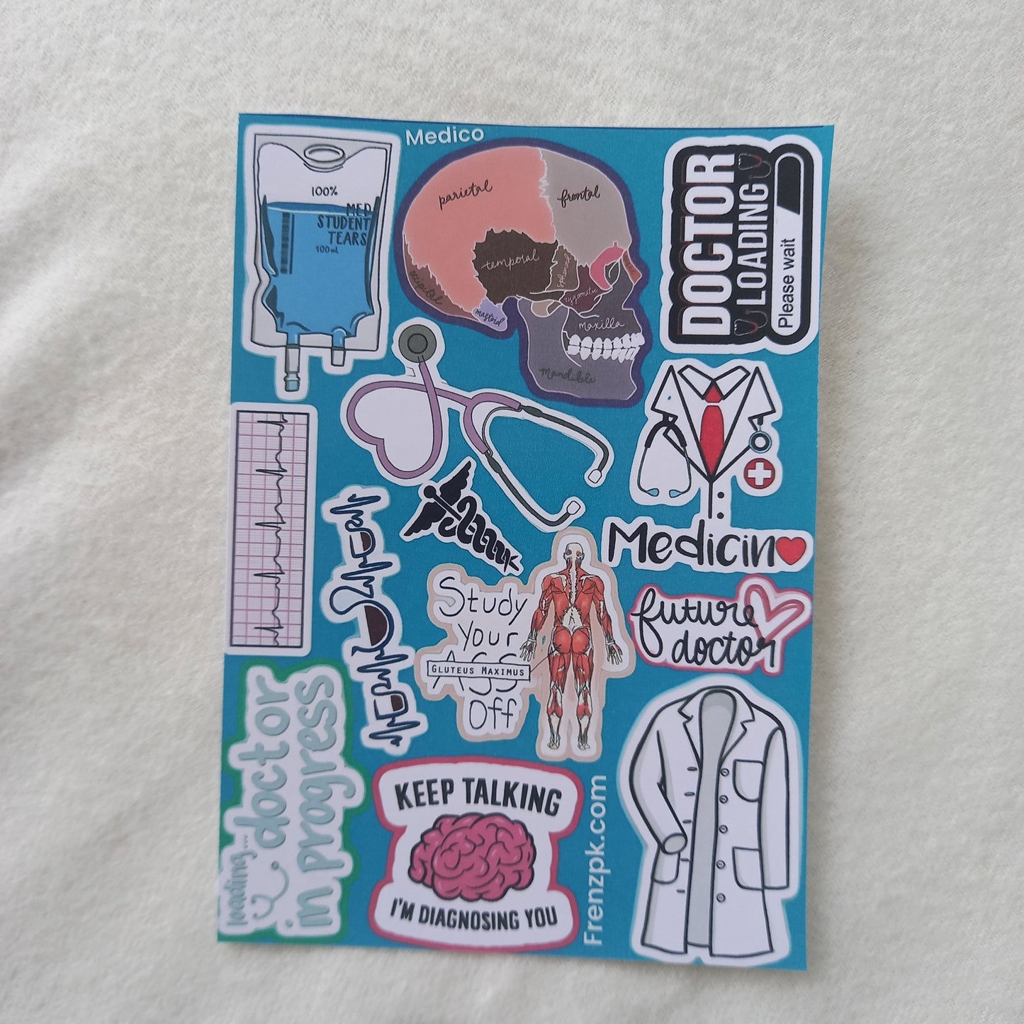 Medico Uncut Sticker Sheets (Pack of 4)