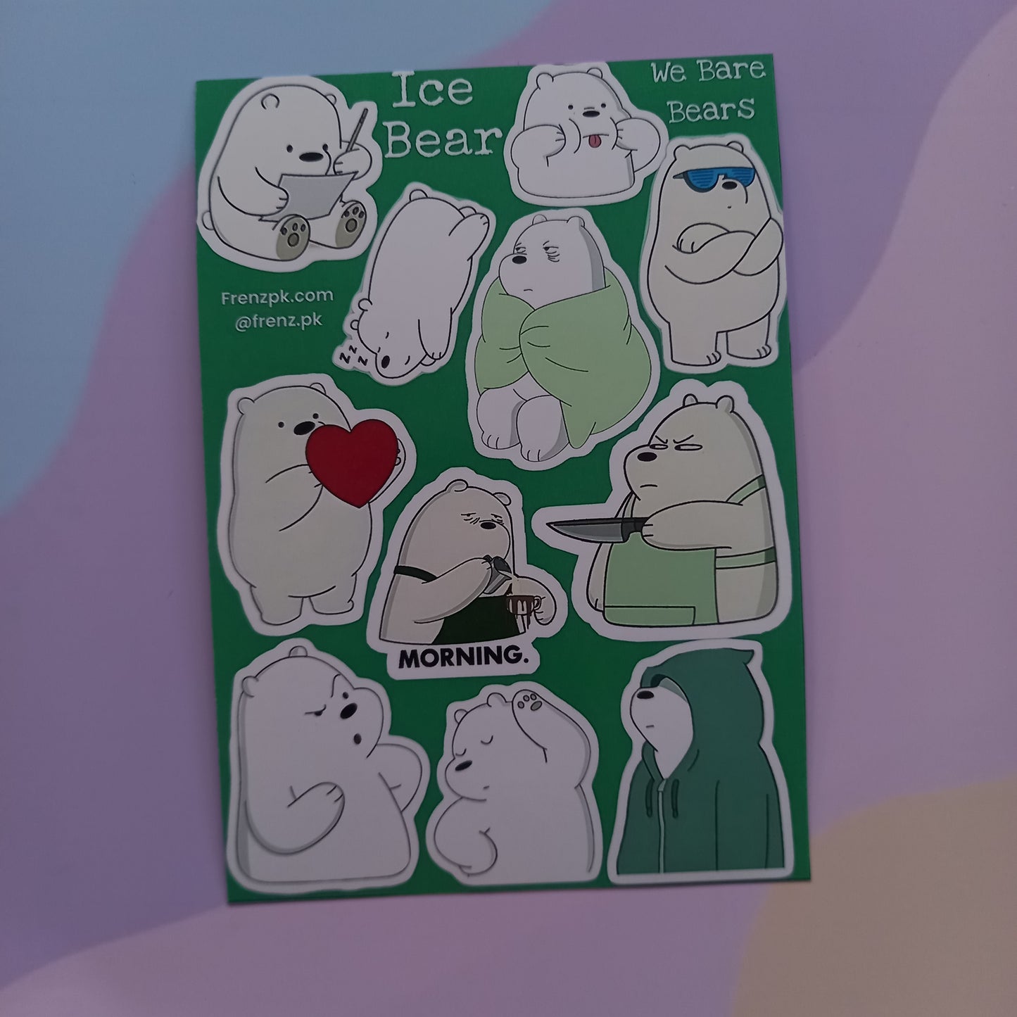 We bare bears Uncut Sticker Sheets (Pack of 4)