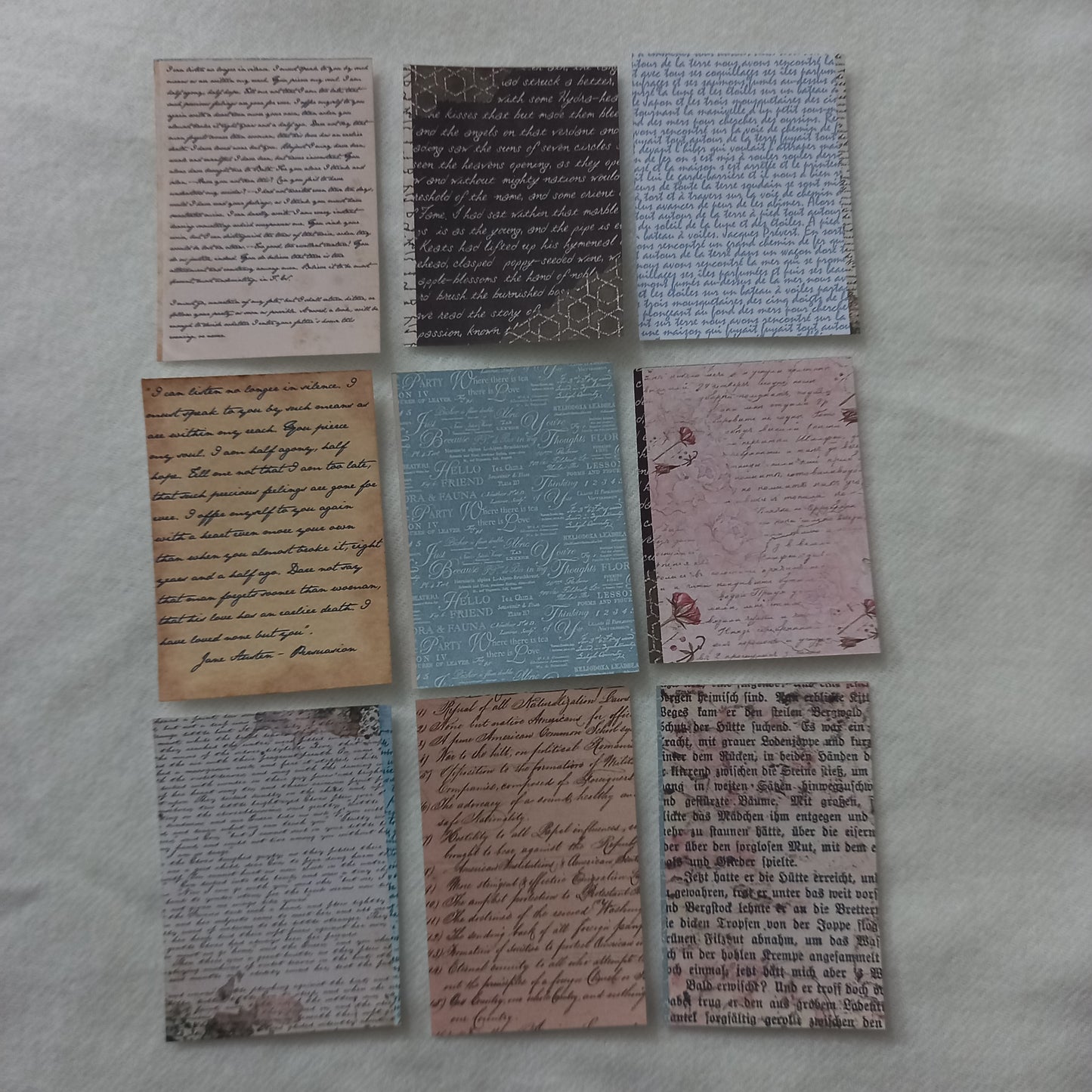 Vintage Writings 32 pcs paper journaling crafts