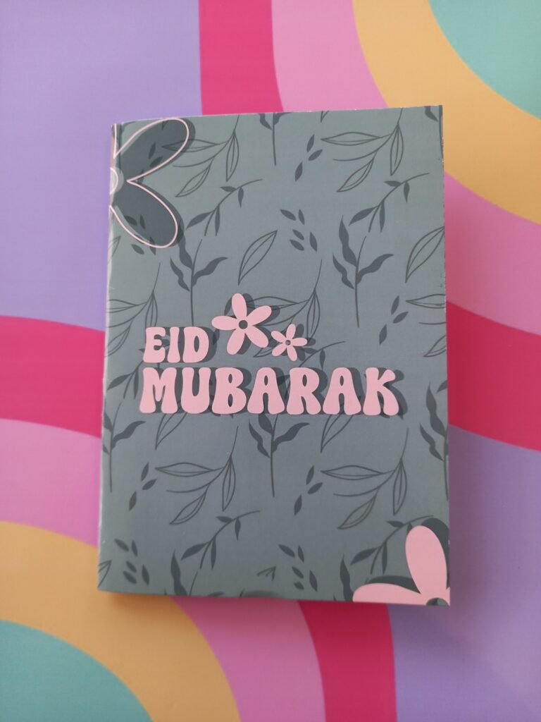 Eid Mubarak Blue Card