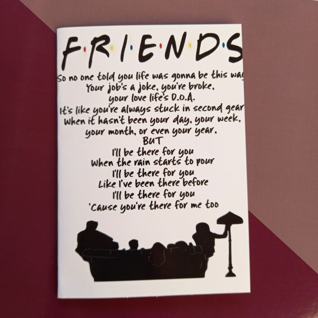 FRIENDS Theme Song Card