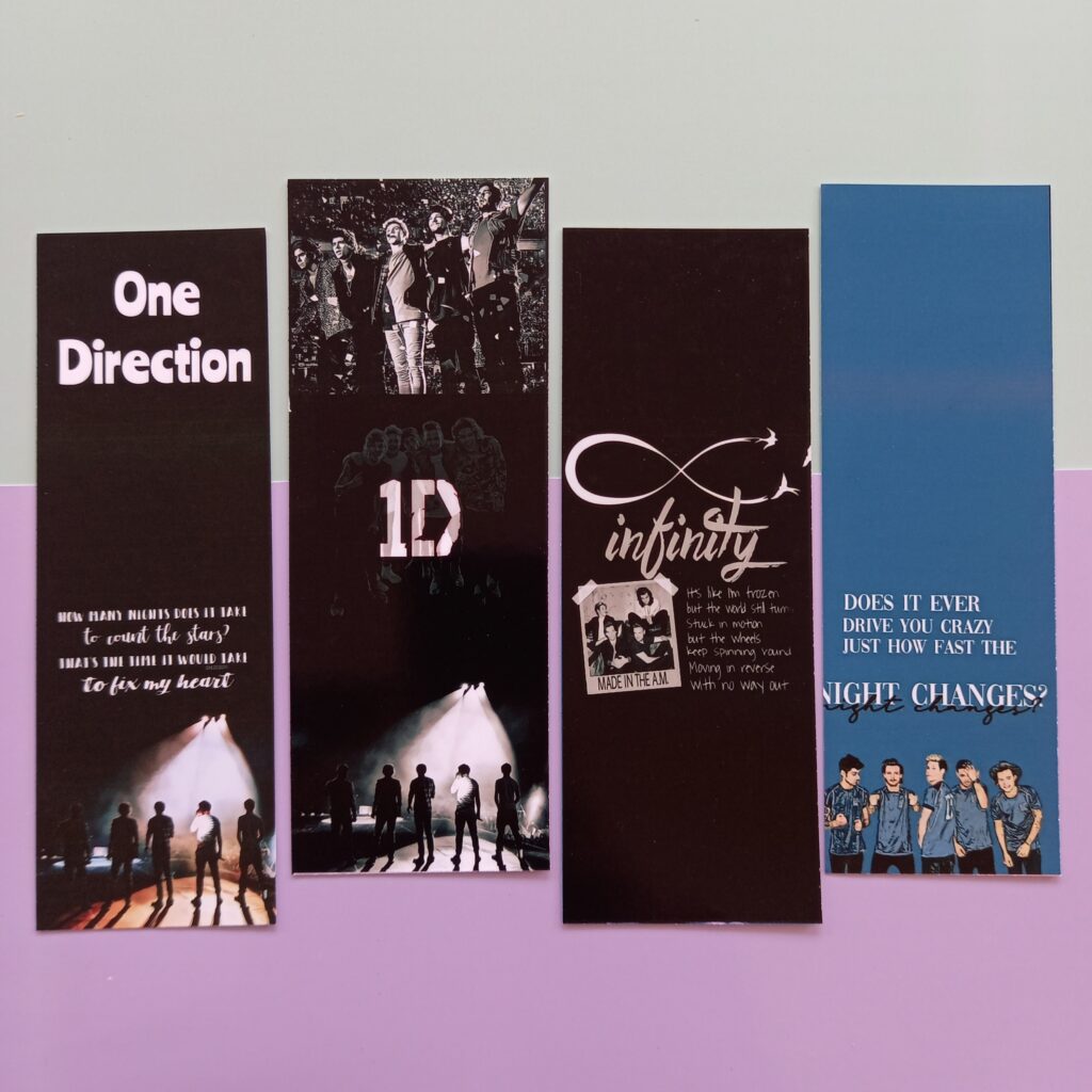 One Direction Bookmarks