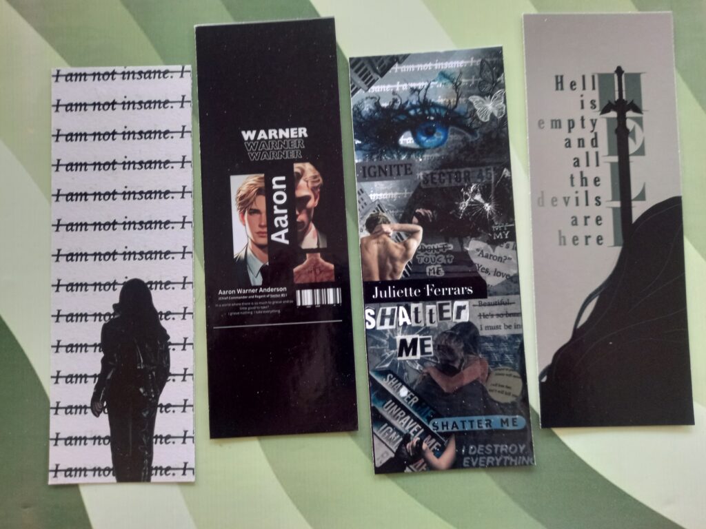 Shatter Me Bookmarks