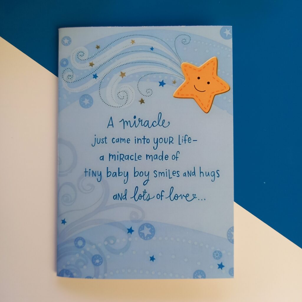 Welcome Baby Boy Card