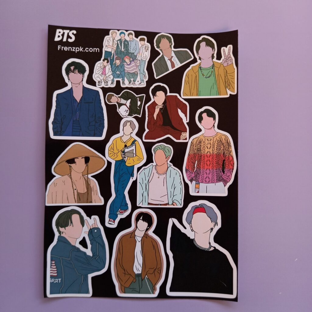 BTS - UNCUT sticker sheet A6 size