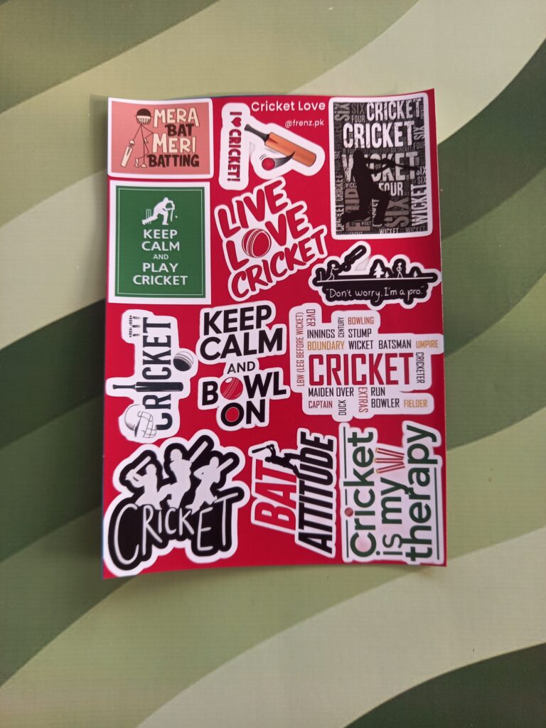 Cricket Love - UNCUT sticker sheet A6 size