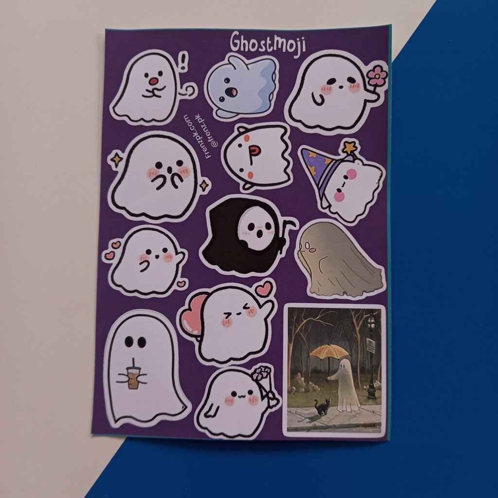 Ghostmoji - UNCUT sticker sheet A6 size