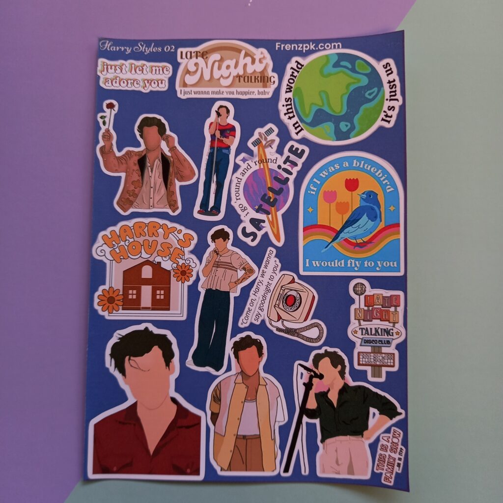 Harry Styles 02 - UNCUT sticker sheet A6 size
