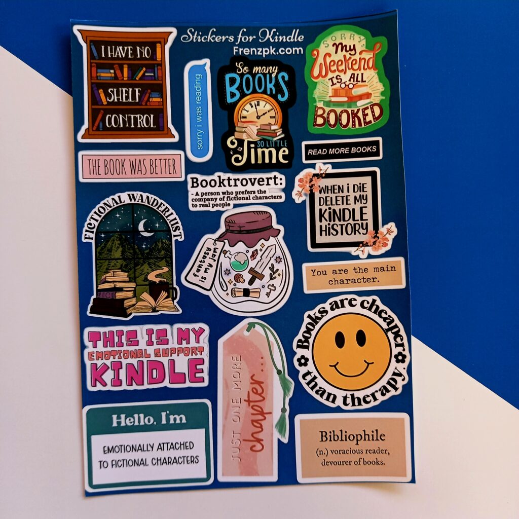 Kindle - UNCUT sticker sheet A6 size