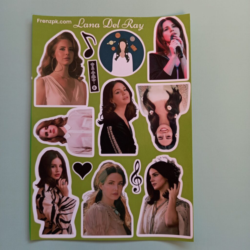 Lana Del Ray - UNCUT sticker sheet A6 size