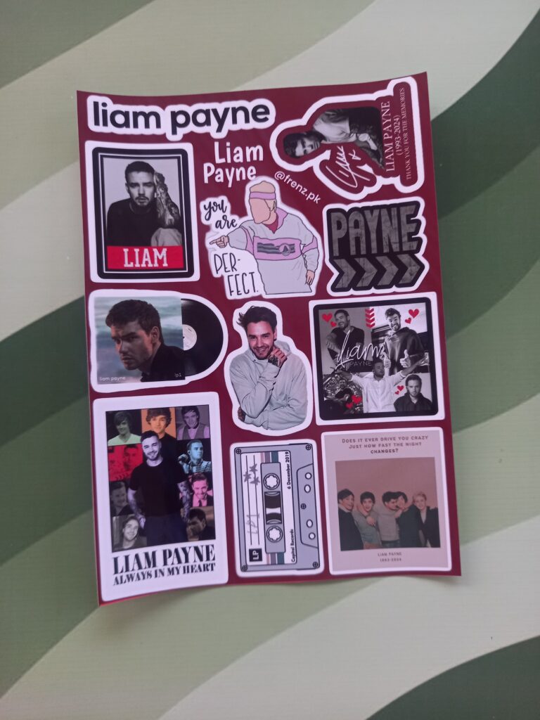 Liam Payne - UNCUT sticker sheet A6 size