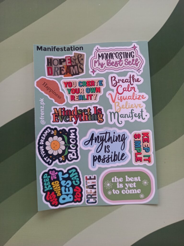 Motivational - UNCUT sticker sheet A6 size