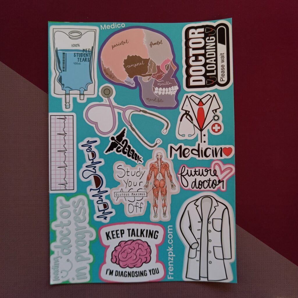 Medico - UNCUT sticker sheet A6 size