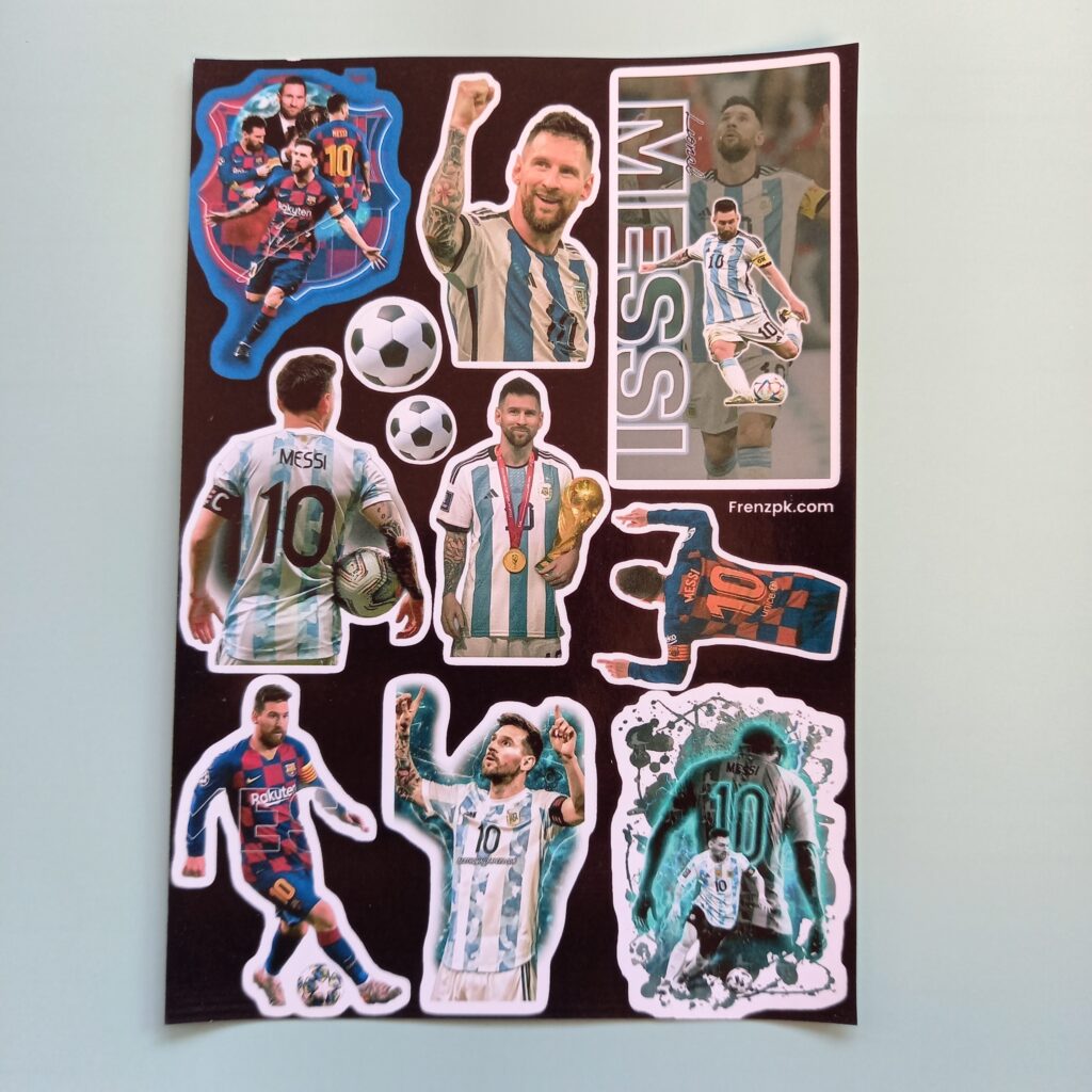 Messi - UNCUT sticker sheet A6 size