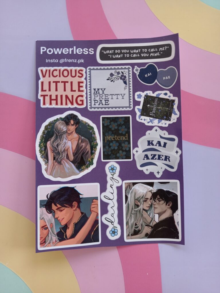 Powerless - UNCUT sticker sheet A6 size