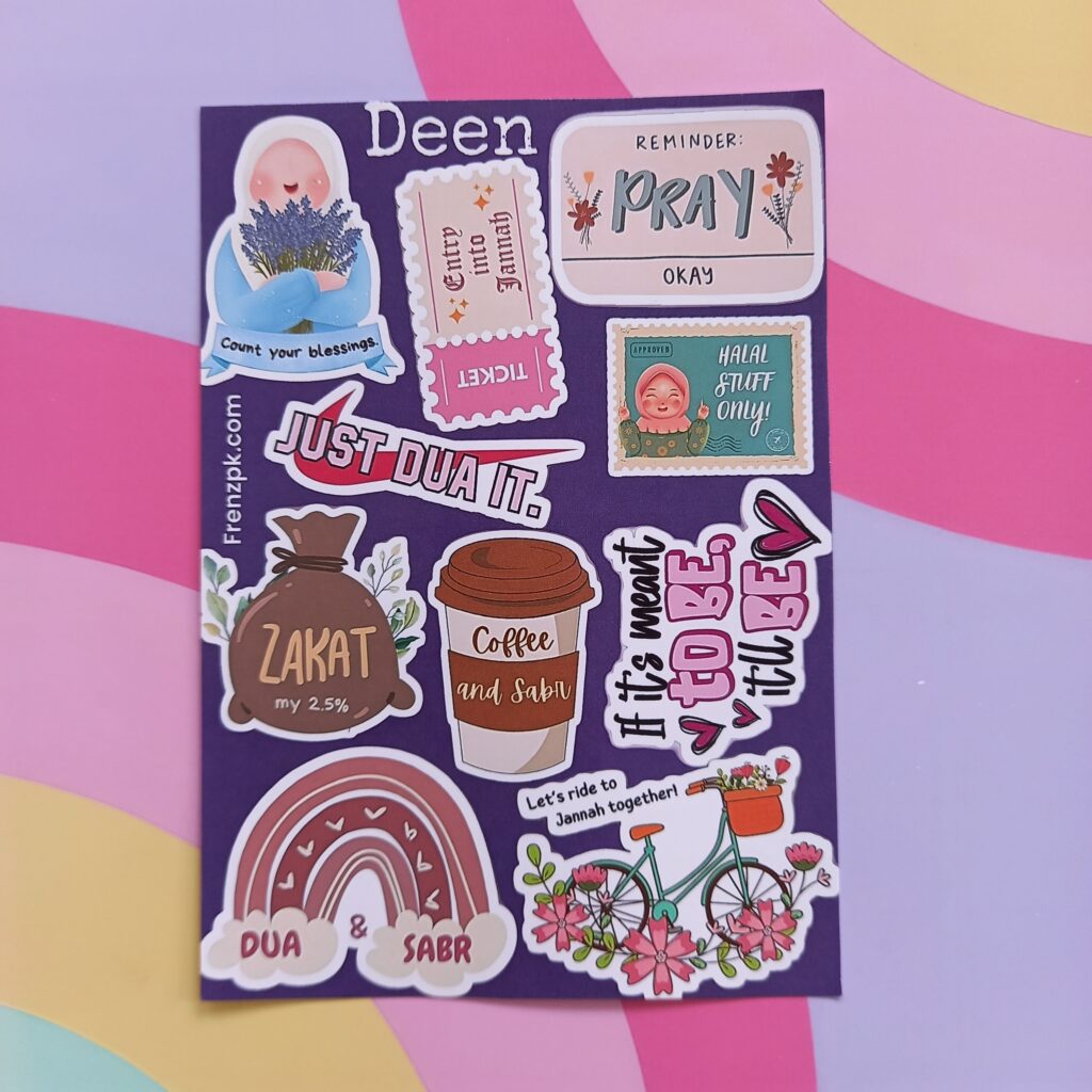 Deen - UNCUT sticker sheet A6 size