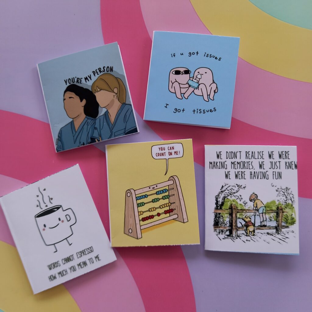 Friends to count on Mini Cards
